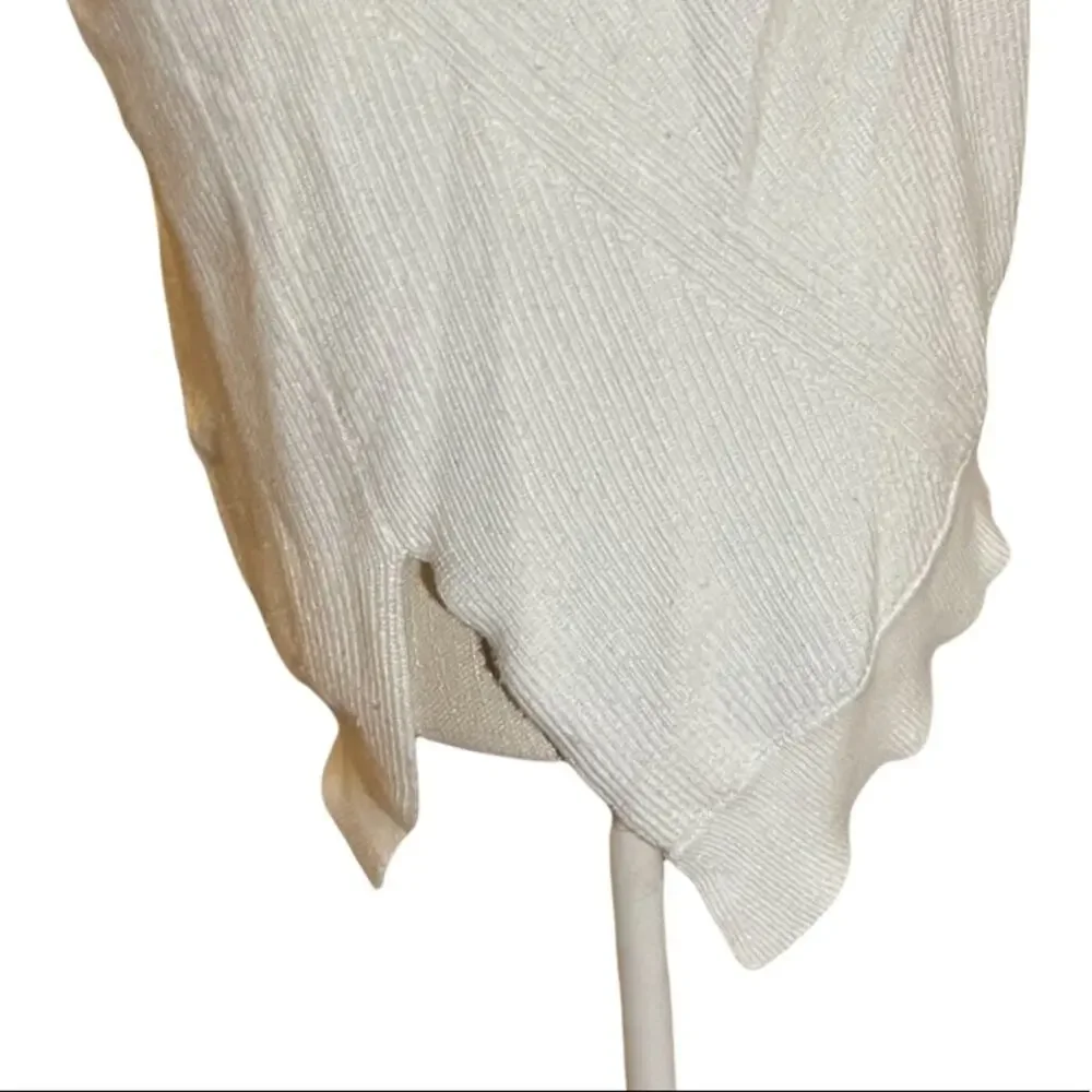 Athleta Rest Day Asymmetric Crewneck Sweater in White Size XS - Picture 6 of 9